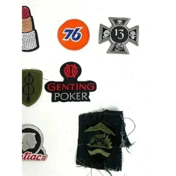 20 PC Assorted Sewing Applique Patches Iron on Sew On NEW Mixed - Picture 3 of 10